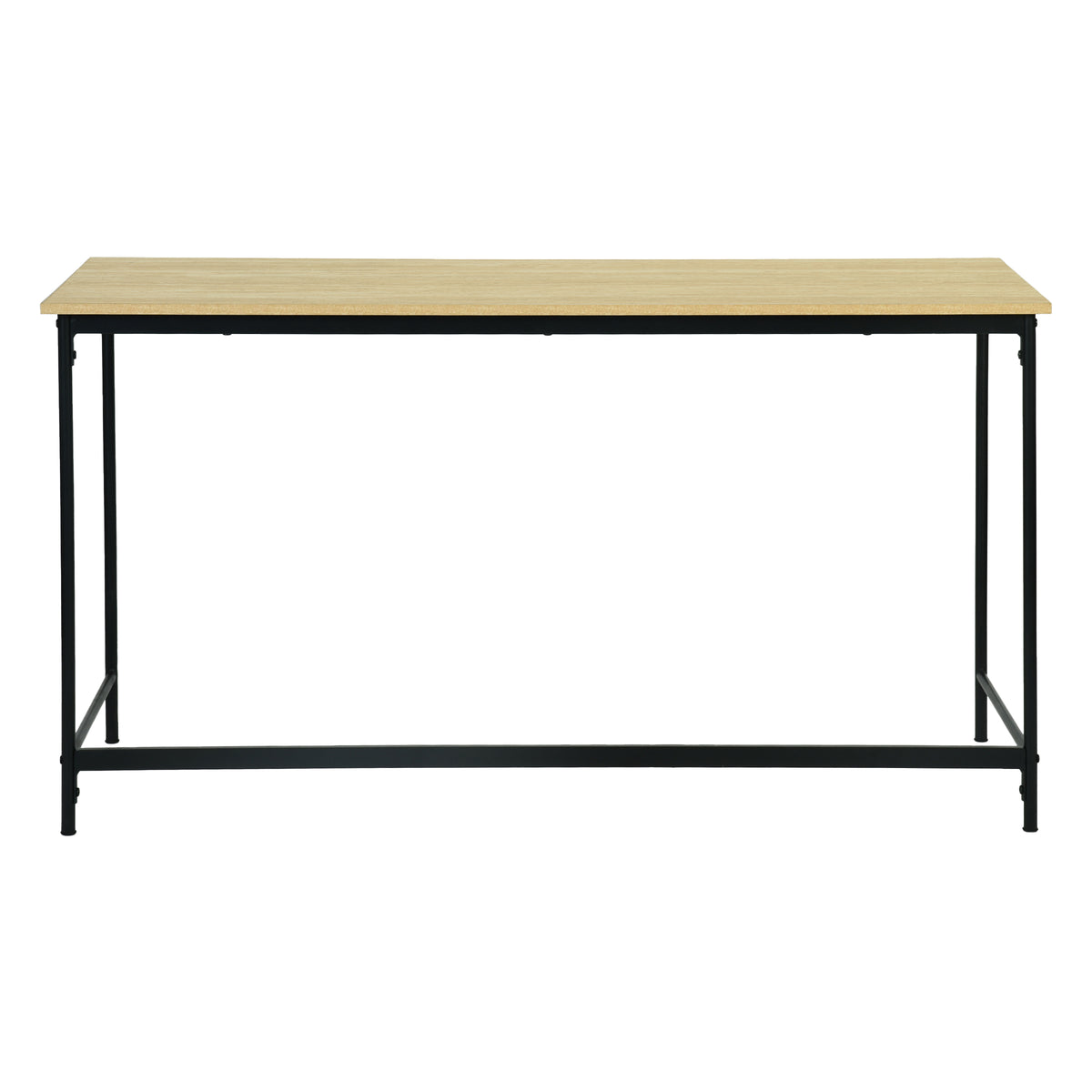 Modern Minimalist Office Desk, Melamine Board & Iron Frame - NORIX