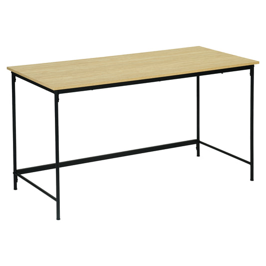 Modern Minimalist Office Desk, Melamine Board & Iron Frame - NORIX