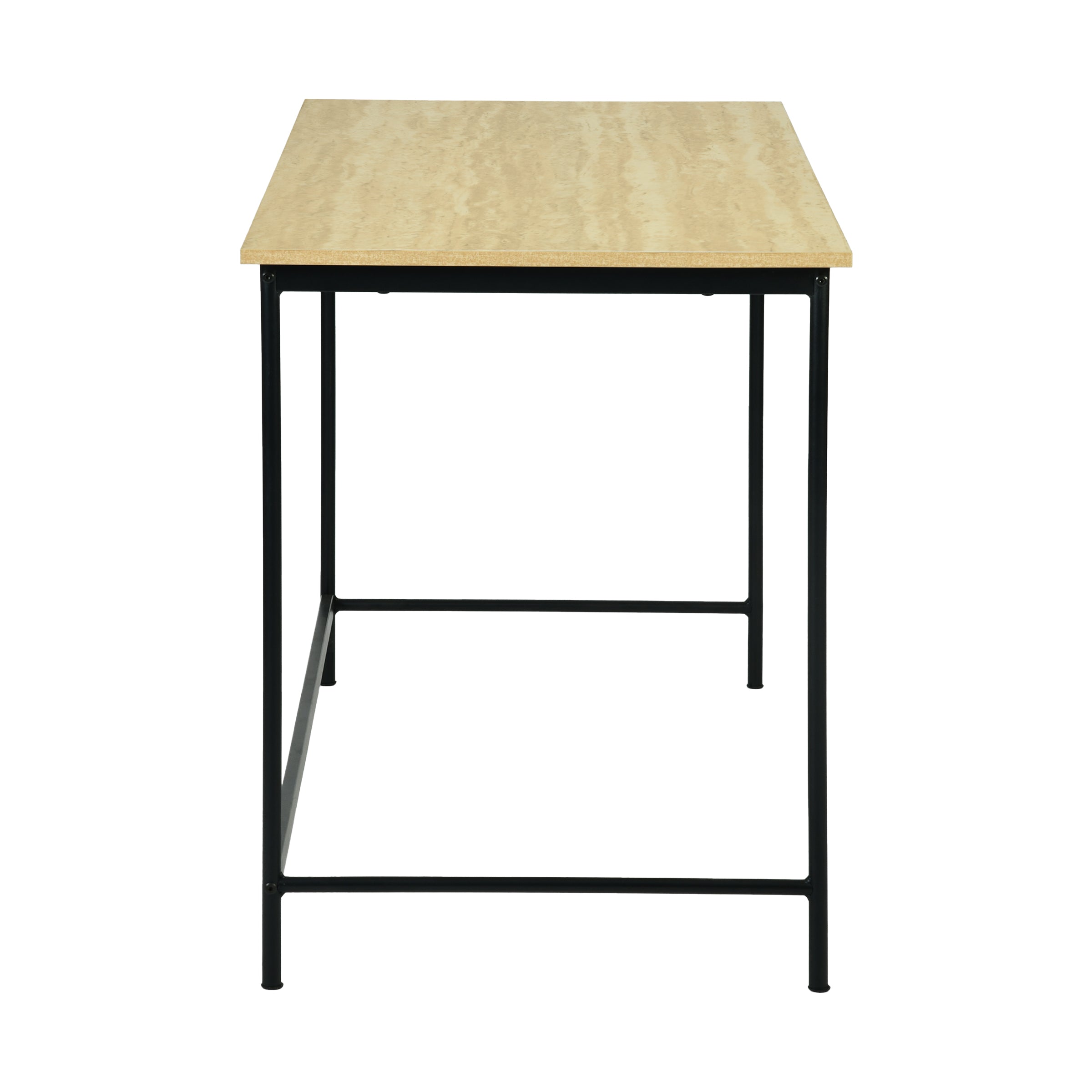 Modern Minimalist Office Desk, Melamine Board & Iron Frame - NORIX