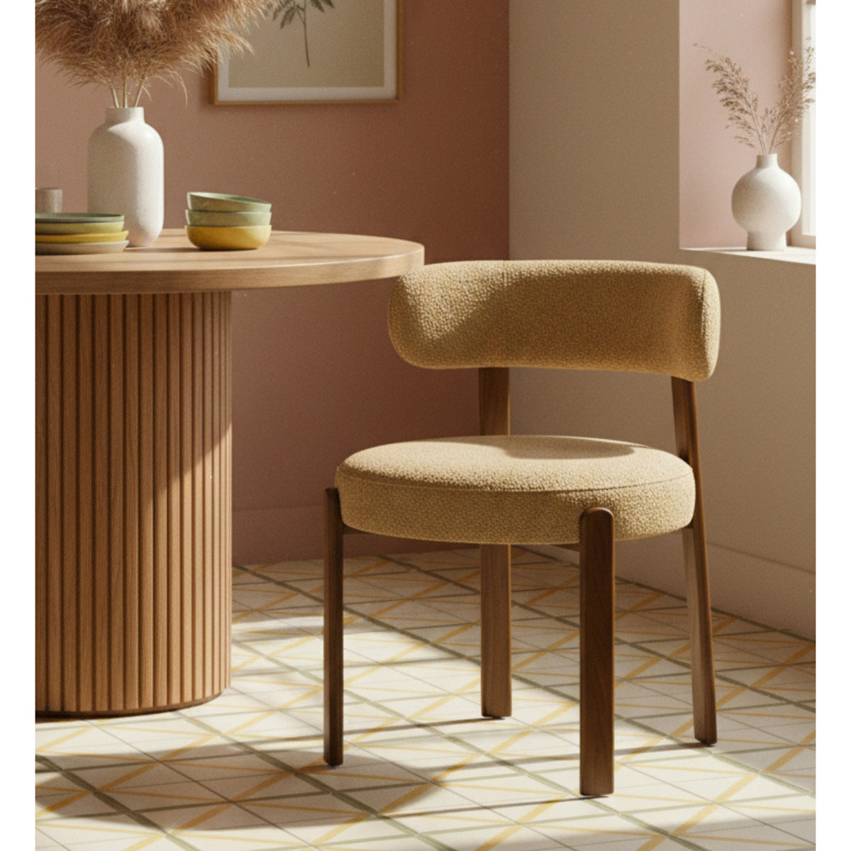 Orthodomatic Modern Minimalist Dining Chair, Sleek Design - NURO