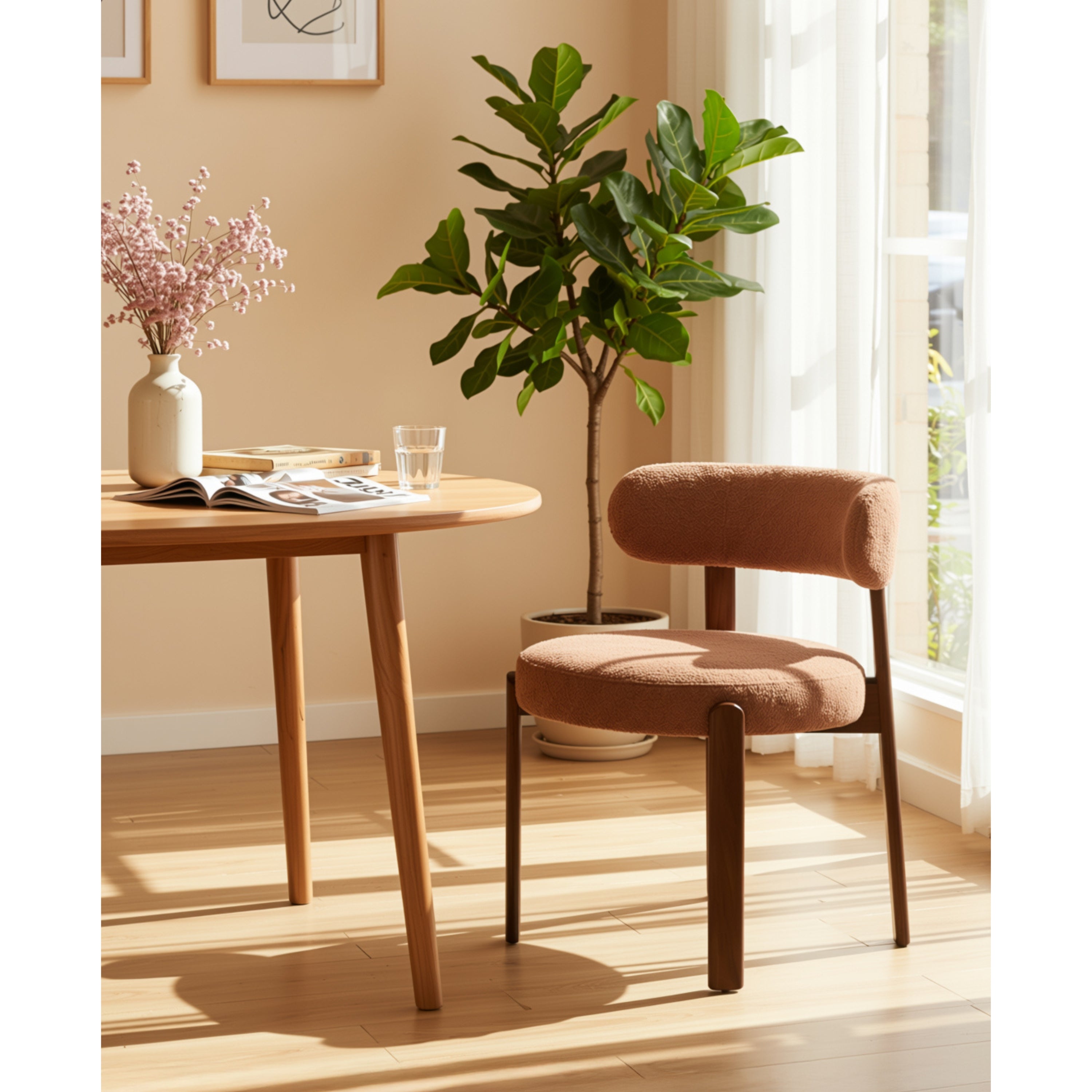 Orthodomatic Modern Minimalist Dining Chair, Sleek Design - NURO