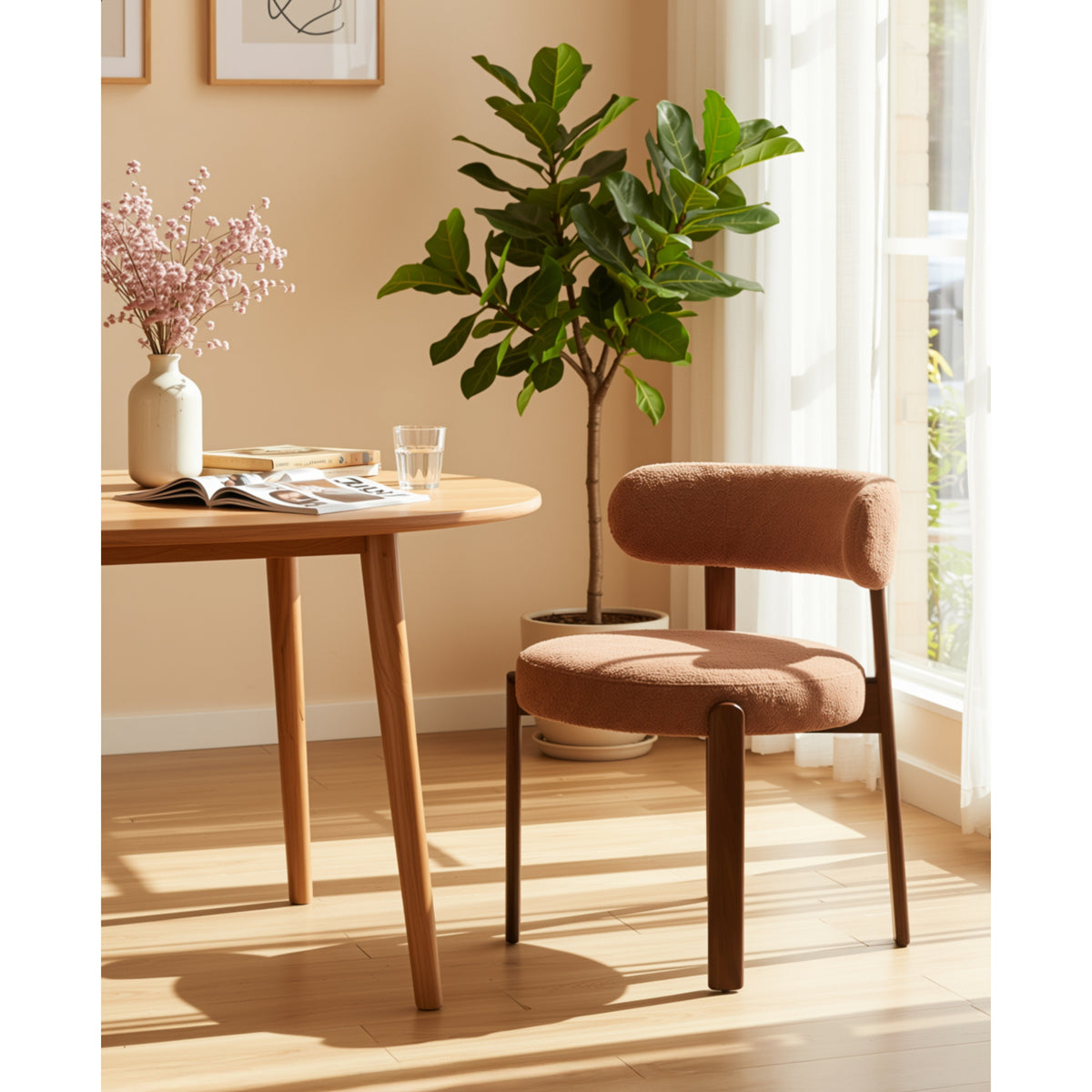 Orthodomatic Modern Minimalist Dining Chair, Sleek Design - NURO
