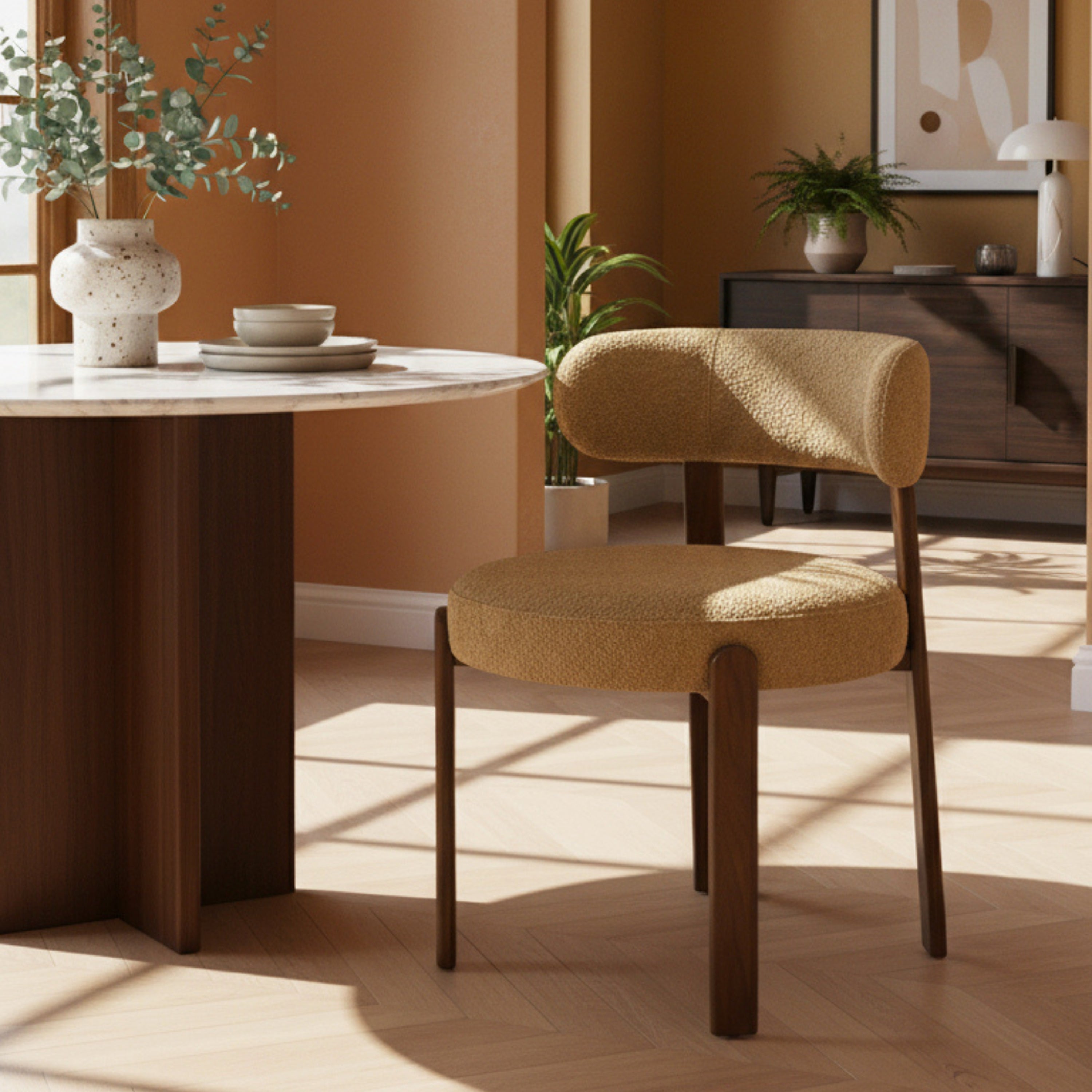 Orthodomatic Modern Minimalist Dining Chair, Sleek Design - NURO