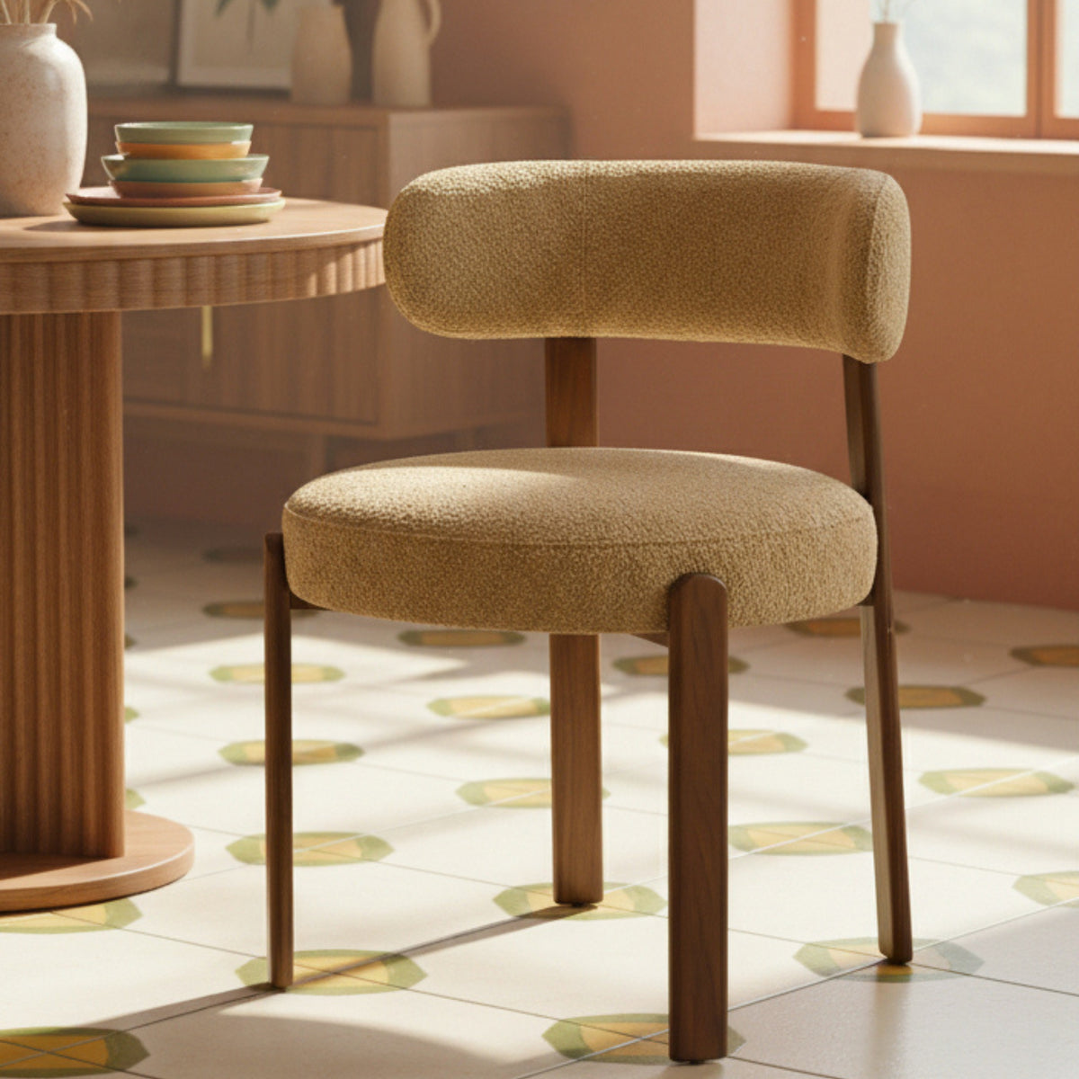 Orthodomatic Modern Minimalist Dining Chair, Sleek Design - NURO