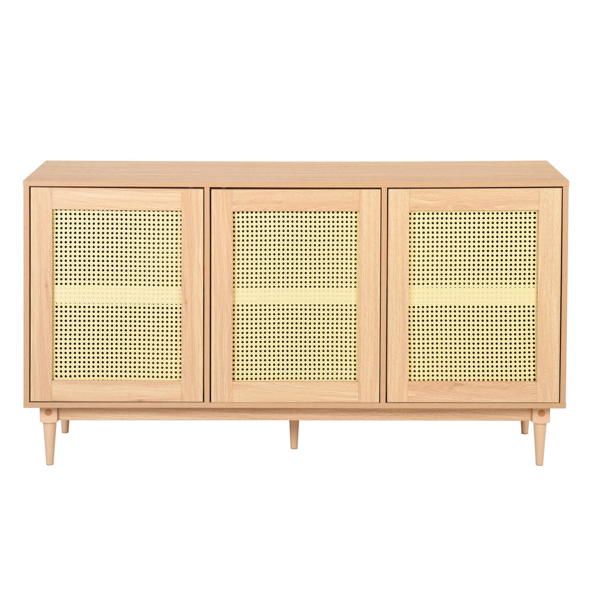 Oppelt Faux Rattan Accent Cabinets