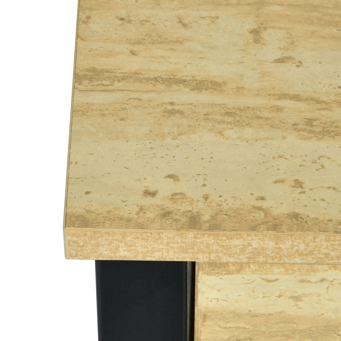Modern Minimalist Desk, Melamine Board & Iron Frame - ORAX