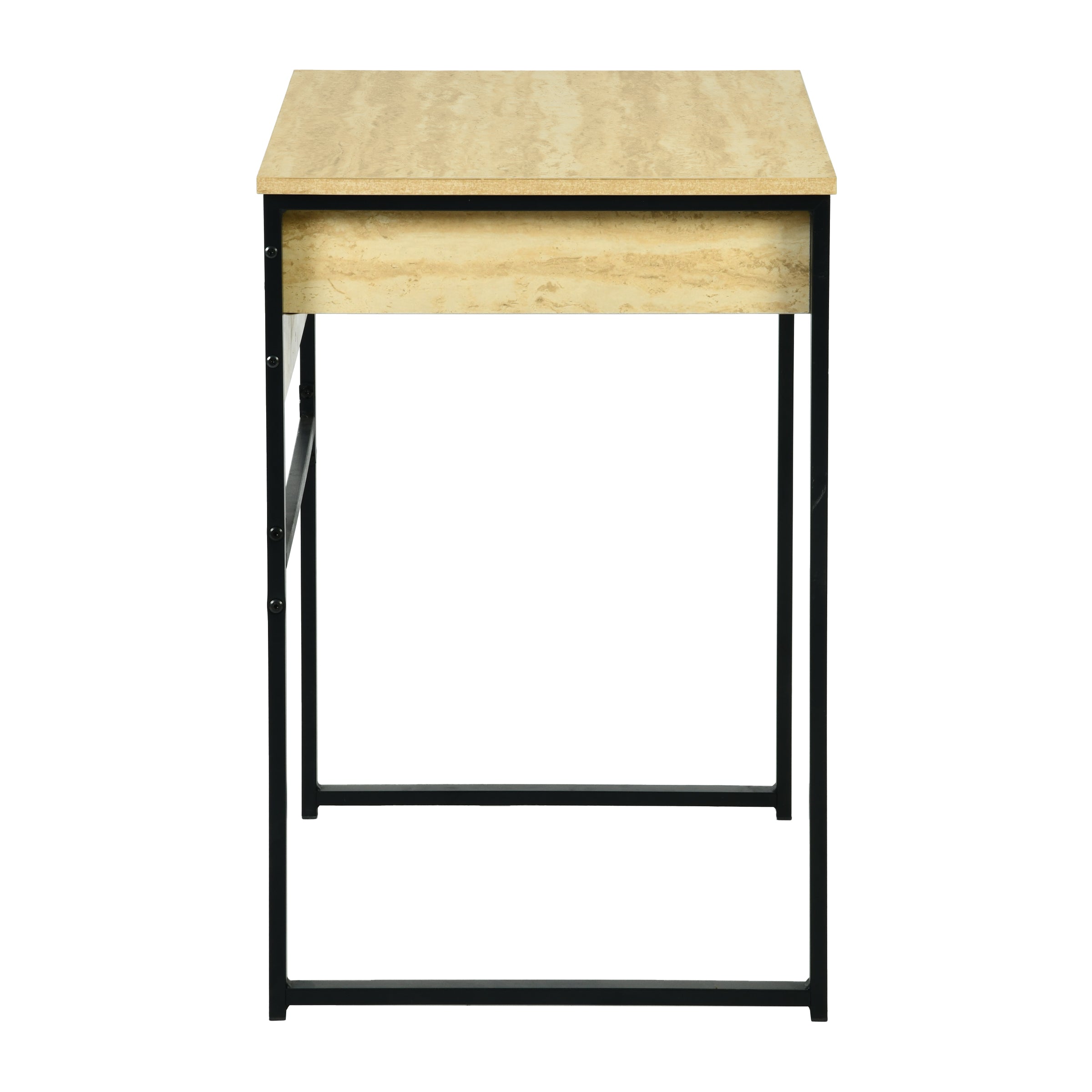 Modern Minimalist Desk, Melamine Board & Iron Frame - ORAX