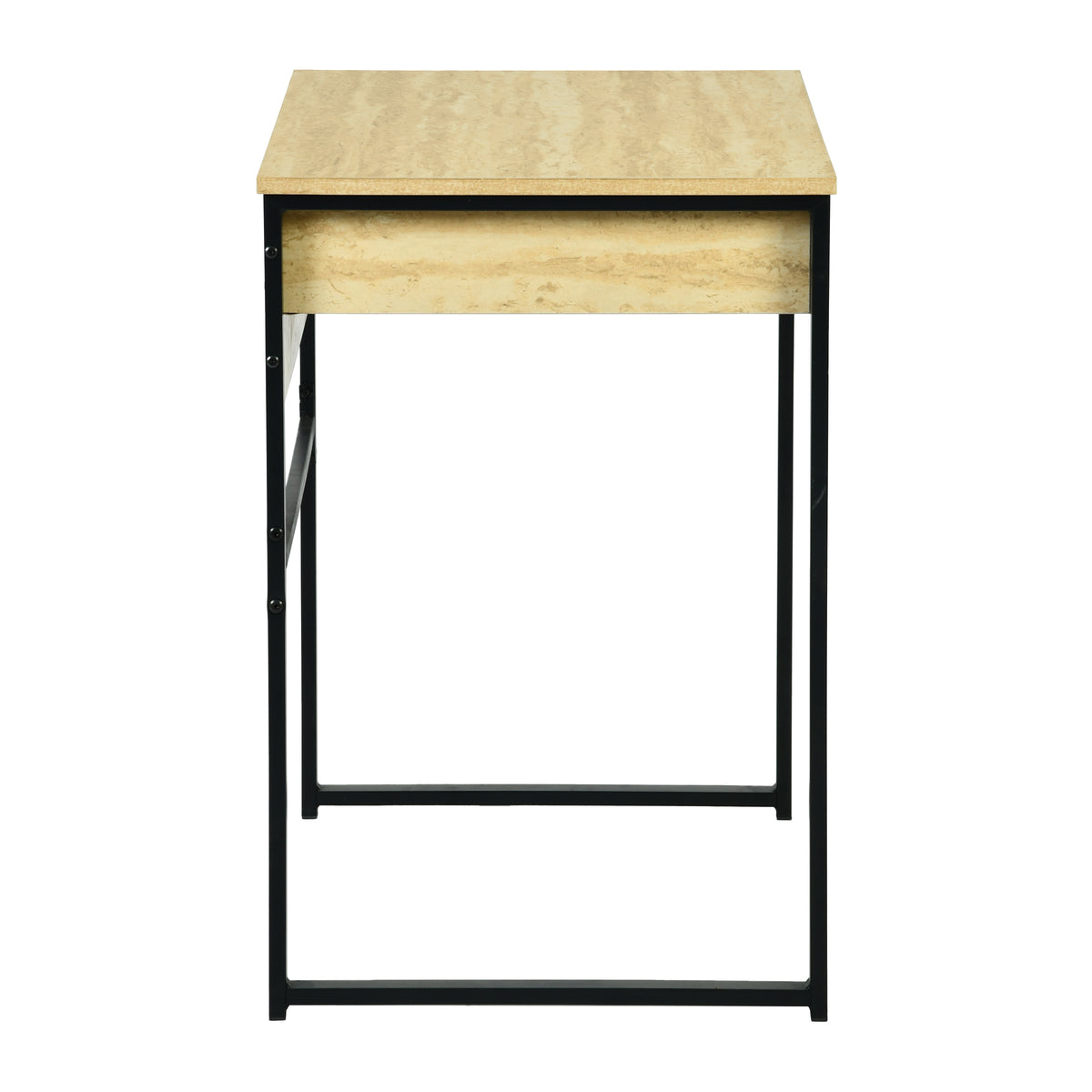 Modern Minimalist Desk, Melamine Board & Iron Frame - ORAX