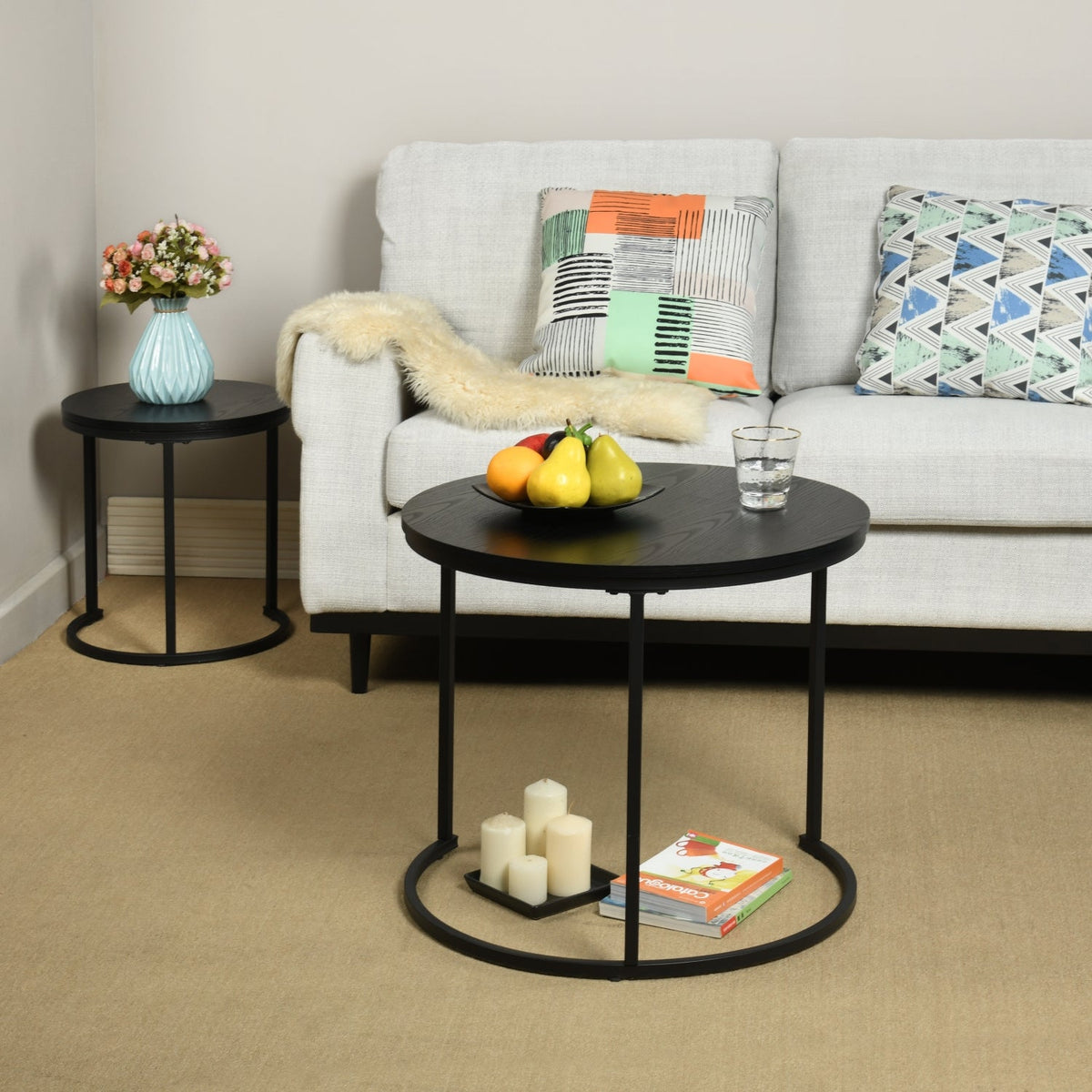 Osric Round Shape Nest Table Set