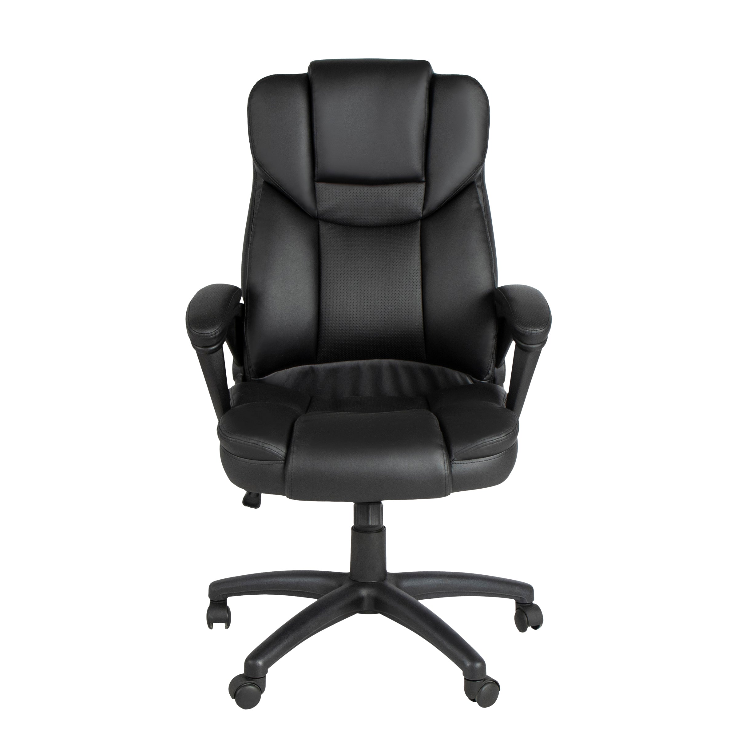 Modern Ergonomic PU Office Chair – PACCO BLACK