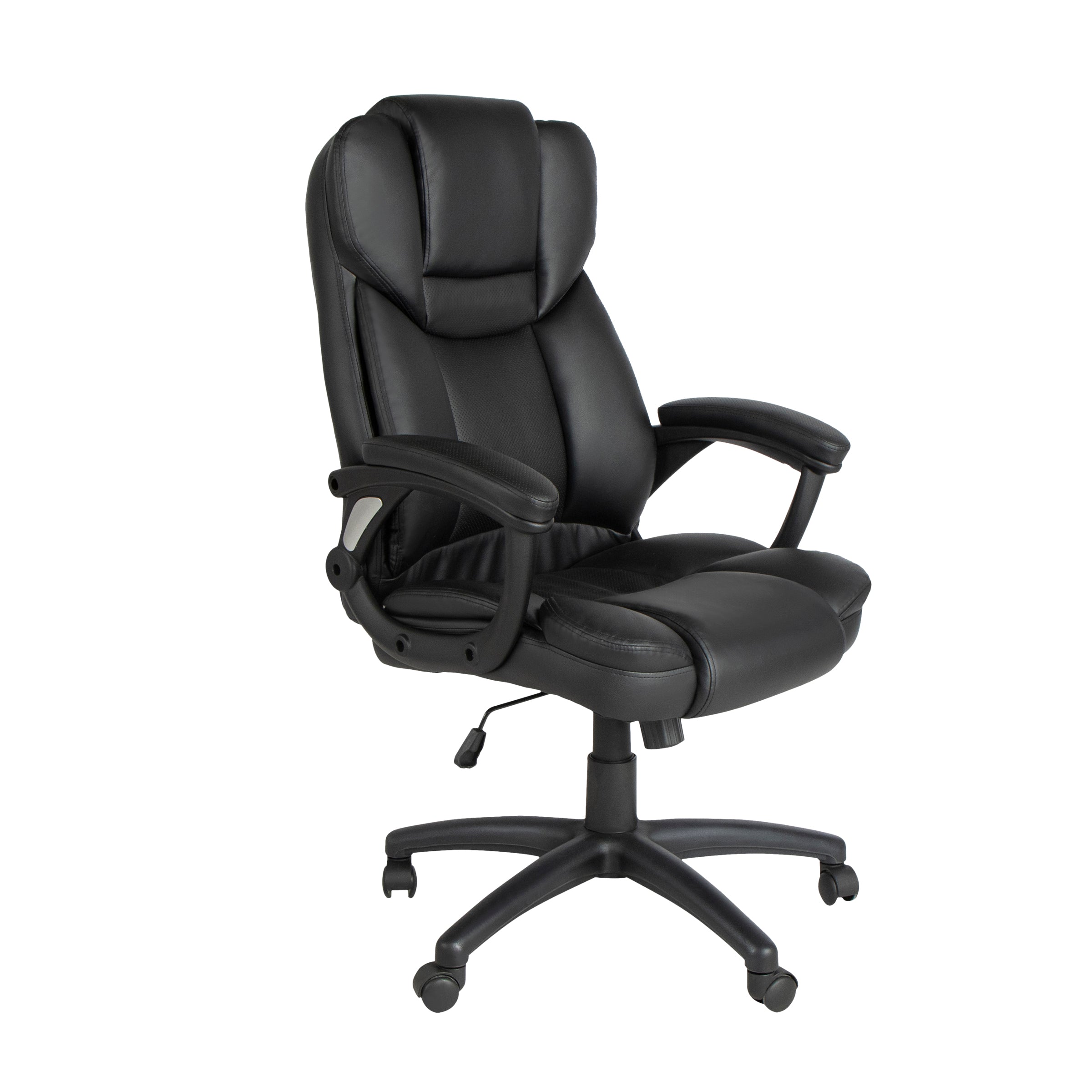 Modern Ergonomic PU Office Chair – PACCO BLACK