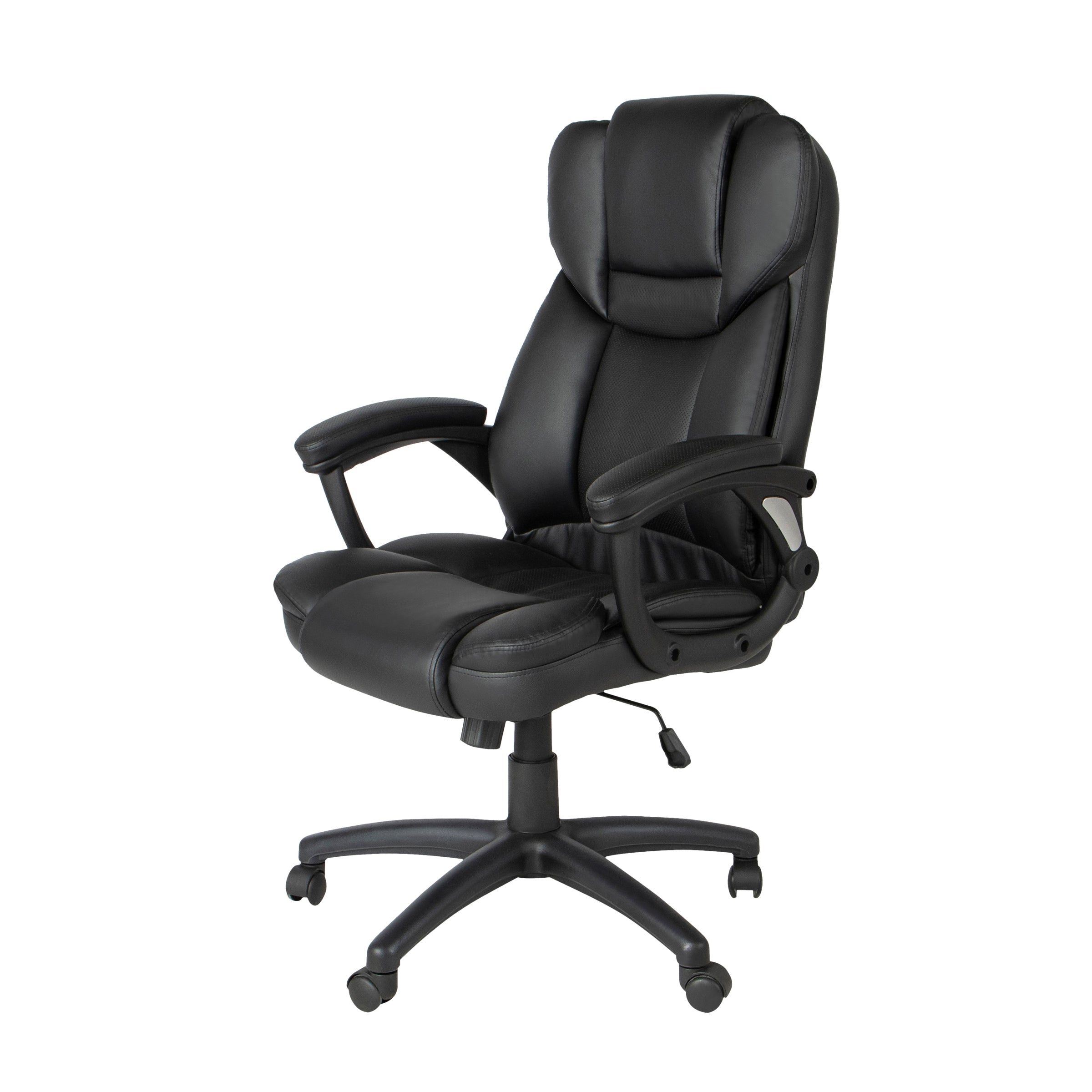 Modern Ergonomic PU Office Chair – PACCO BLACK