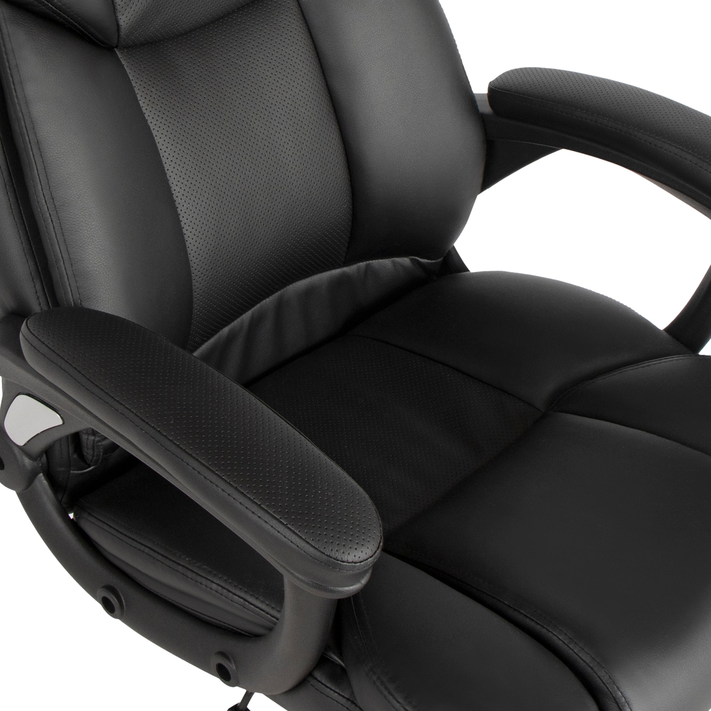 Modern Ergonomic PU Office Chair – PACCO BLACK