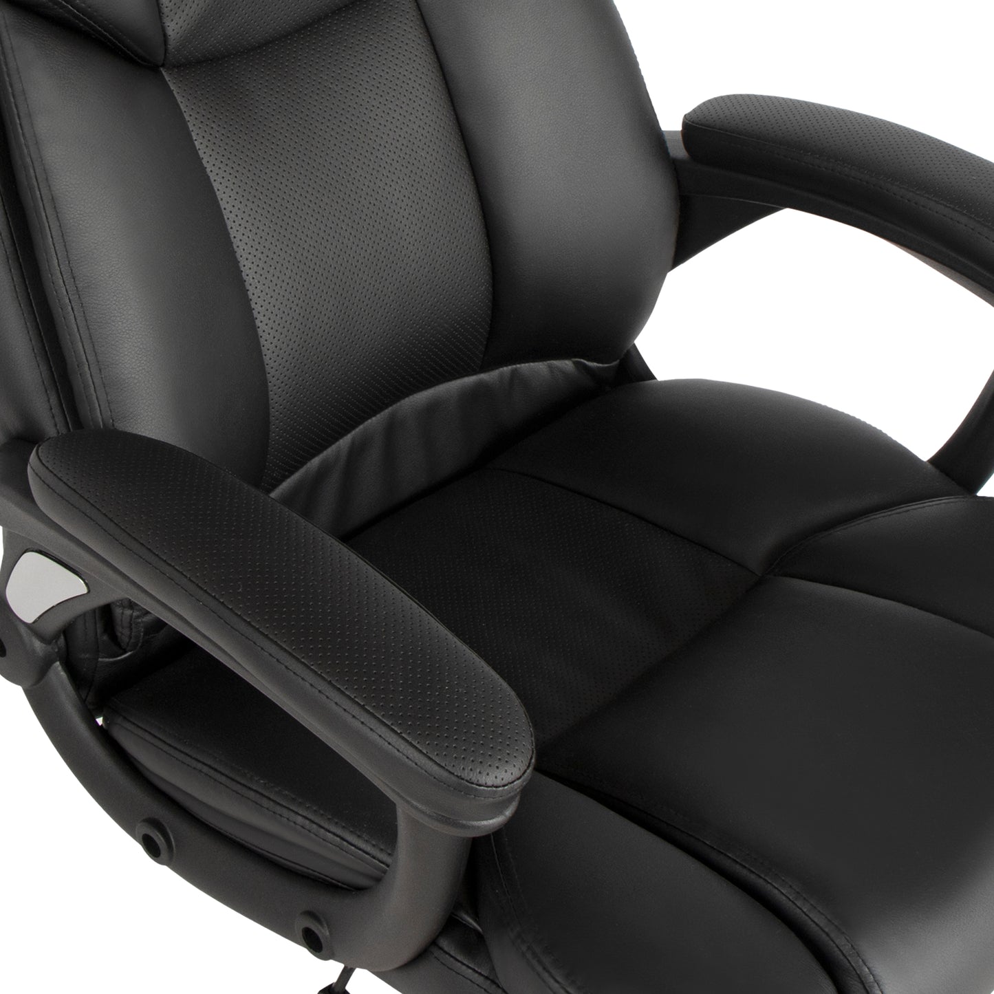 Modern Ergonomic PU Office Chair – PACCO BLACK