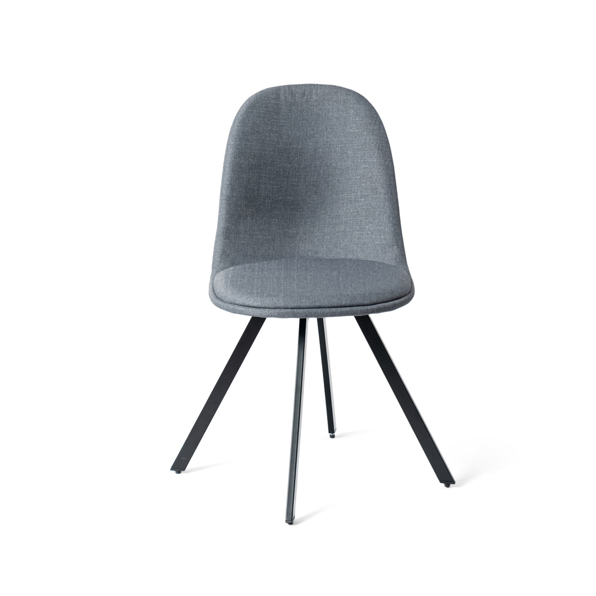 Modern Grey Fabric Dining Set, Metal Frame - SUNFLOWER LUMOS 4PCS