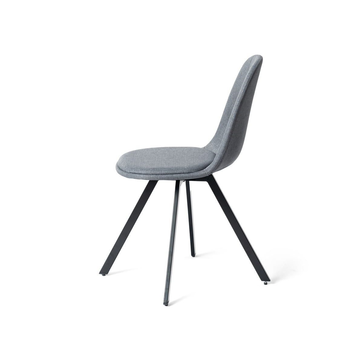 Modern Grey Fabric Dining Set, Metal Frame - SUNFLOWER LUMOS 4PCS