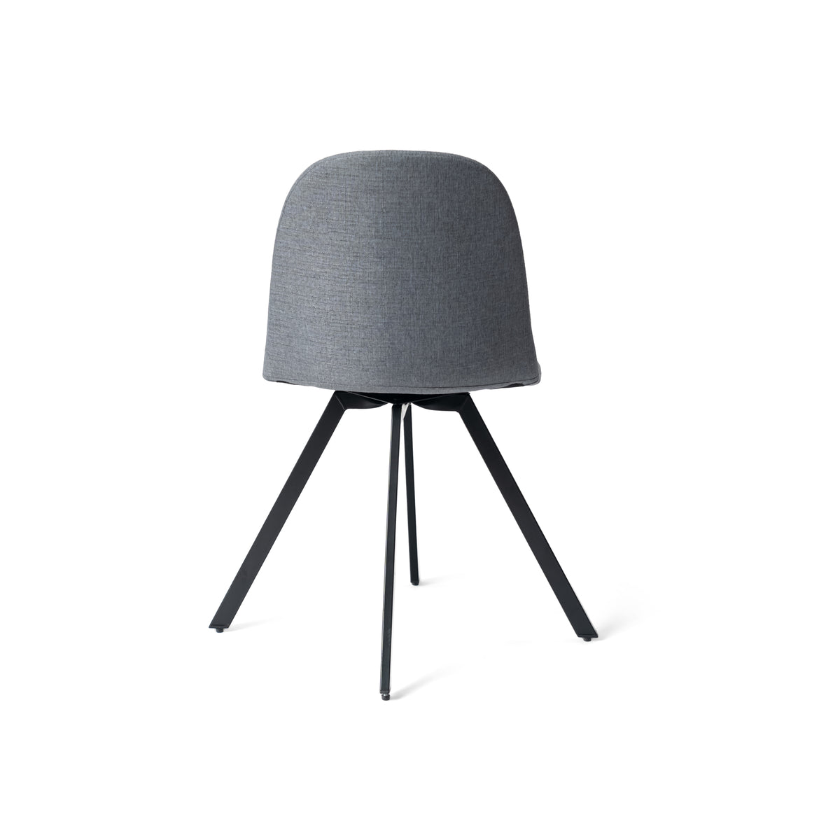 Modern Grey Fabric Dining Set, Metal Frame - SUNFLOWER LUMOS 4PCS