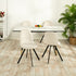 Modern Beige Fabric Dining Chair Set – SUNFLOWER LUMOS 4PCS