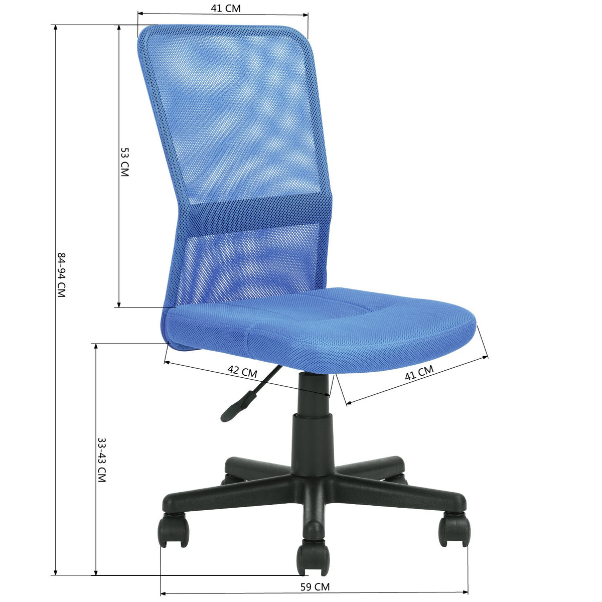 Paeroa Blue Office Chair