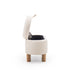 Modern Storage Bench, Teddy Fabric & Wooden Frame - PAIVA