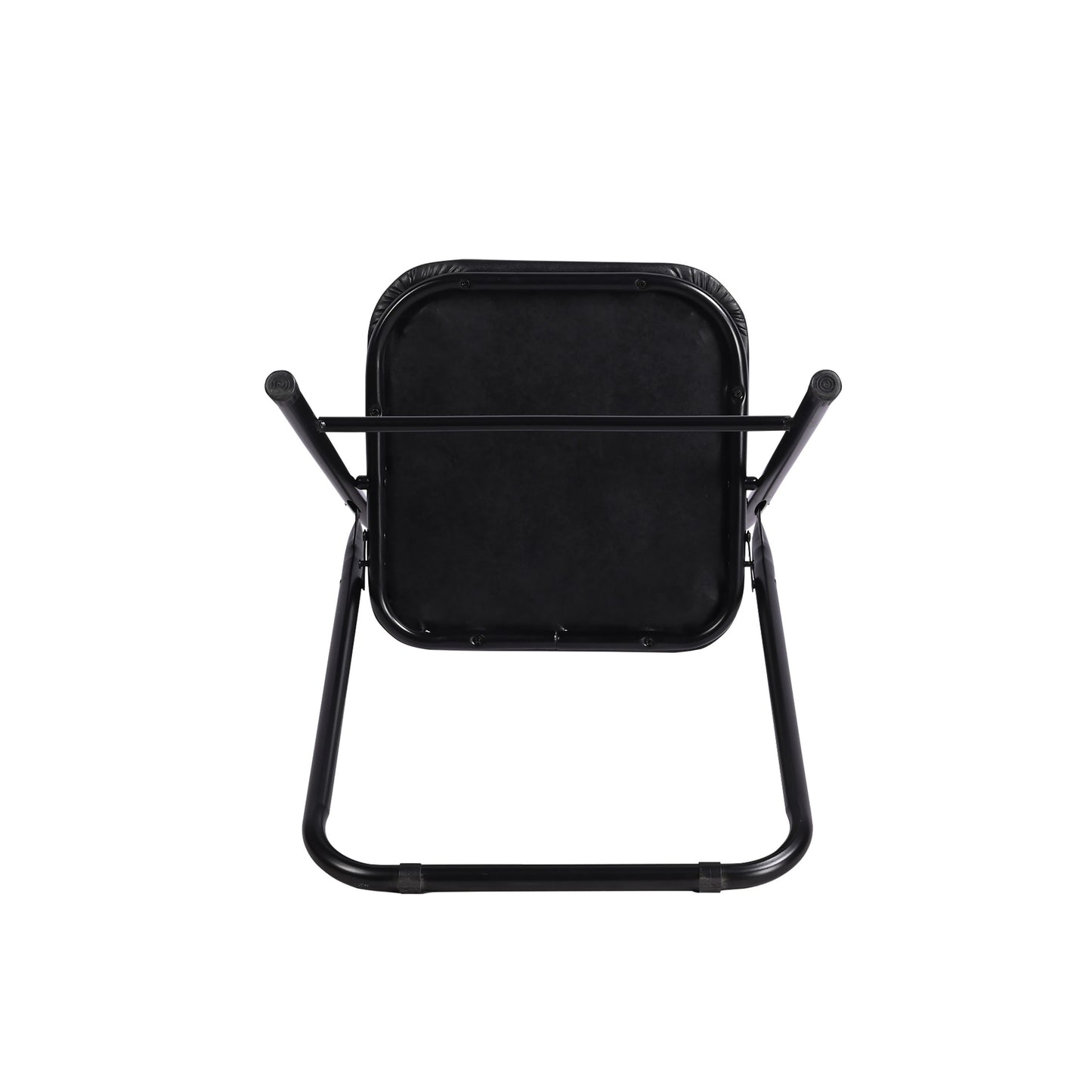 Modern Black PVC Dining Chair Set - 6PCS