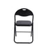Modern Black PVC Dining Chair Set - 6PCS
