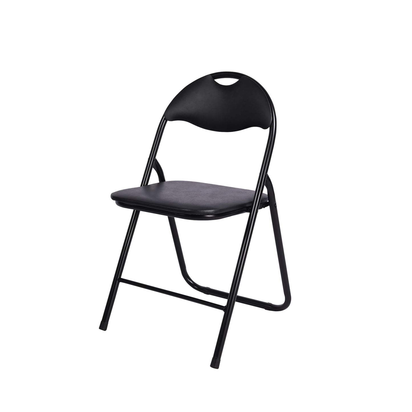 Modern Black PVC Dining Chair Set - 6PCS