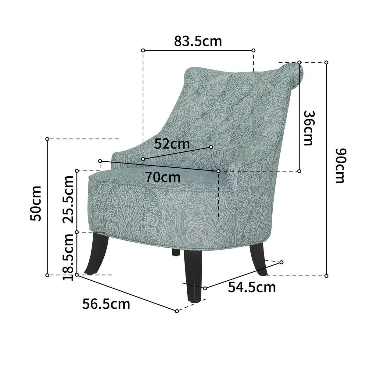 Pearce Solid Wood Accent Chair