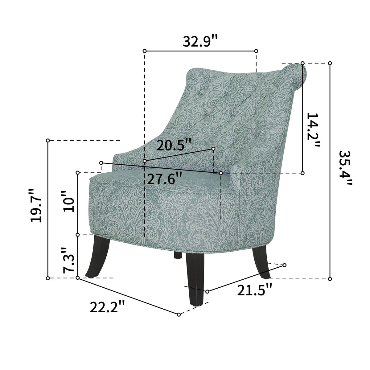 Pearce Solid Wood Accent Chair