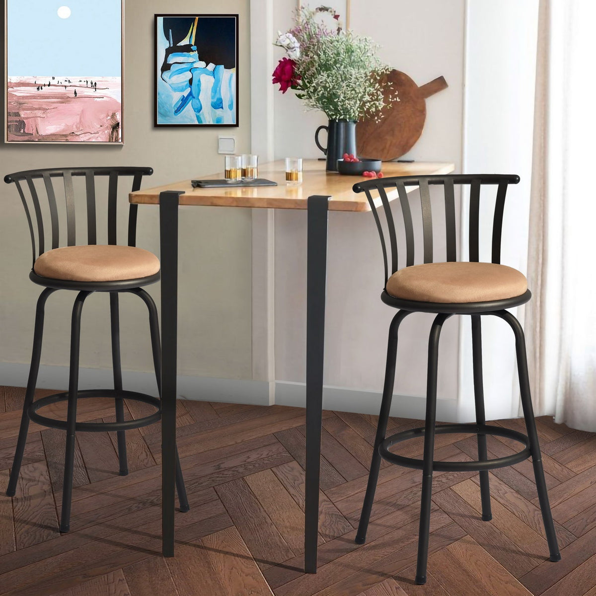 Pistil Swivel Barstool