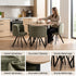 Modern Green Dining Set, MDF & Fabric - PIZZA SMALL GREEN