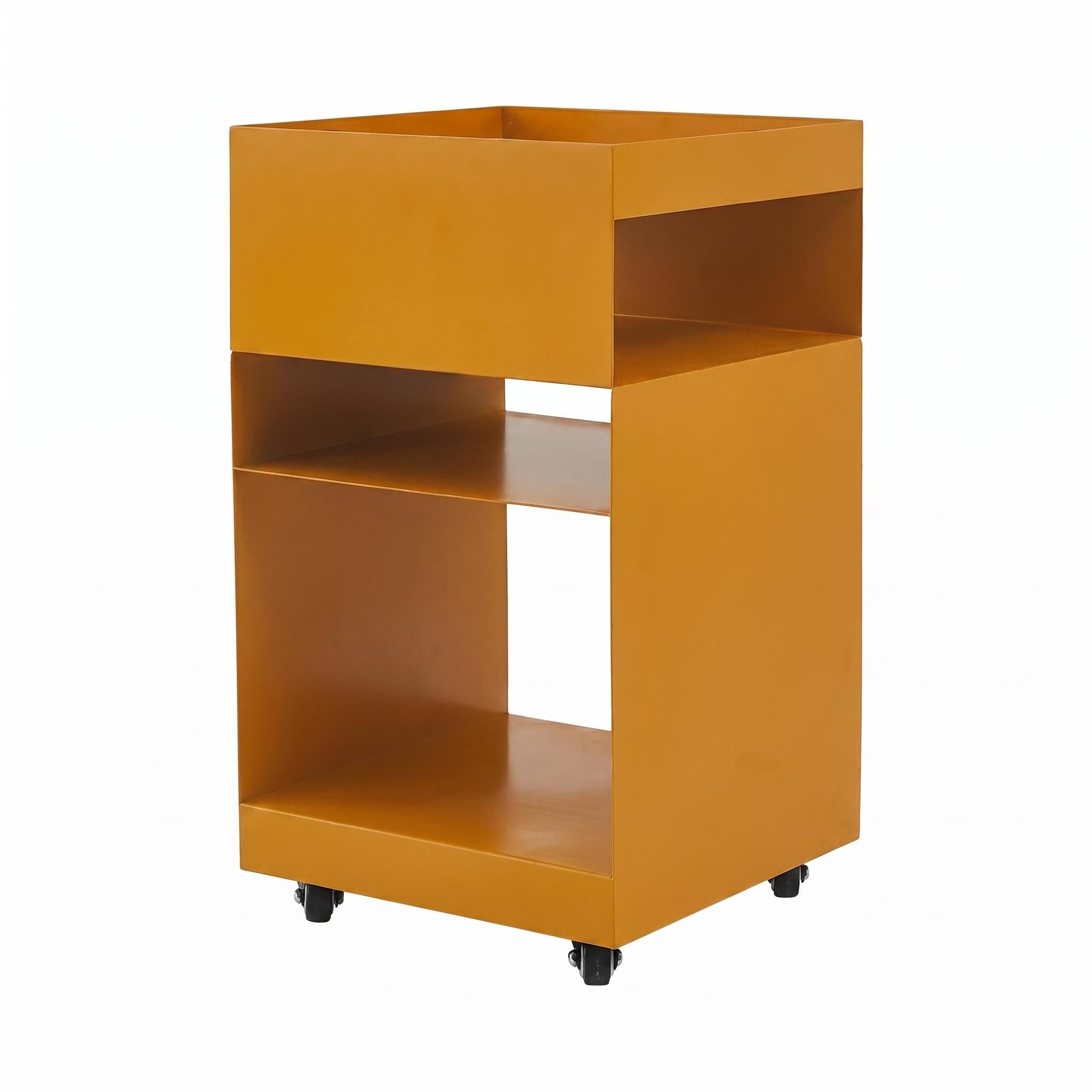 Modern Iron Storage Shelf, Space-Saving Modular Bookcase - PLUM BEIGE
