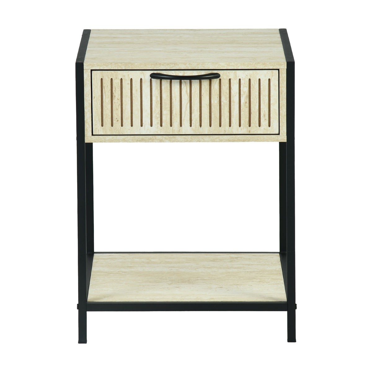 Procerity Modern Minimalist Accent Table, MDF & Metal - POLLUX