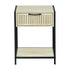 Procerity Modern Minimalist Accent Table, MDF & Metal - POLLUX