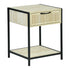 Procerity Modern Minimalist Accent Table, MDF & Metal - POLLUX
