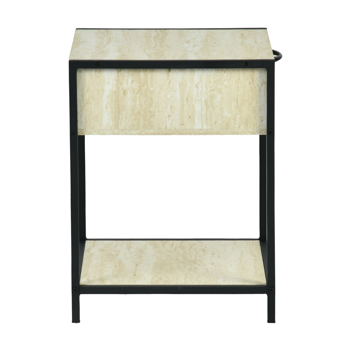 Procerity Modern Minimalist Accent Table, MDF & Metal - POLLUX