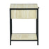 Procerity Modern Minimalist Accent Table, MDF & Metal - POLLUX