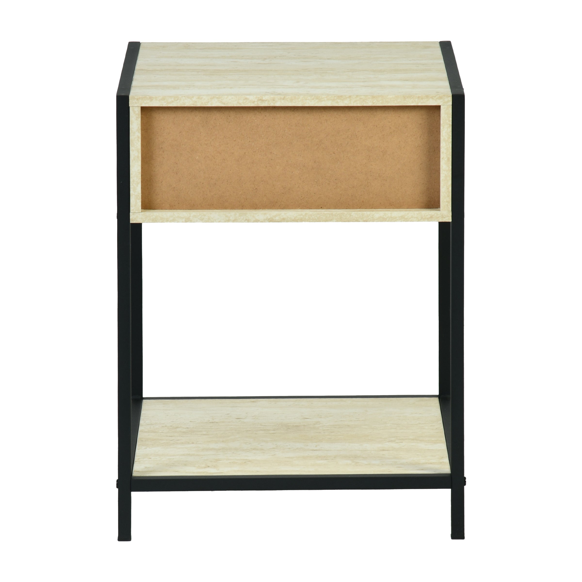 Procerity Modern Minimalist Accent Table, MDF & Metal - POLLUX