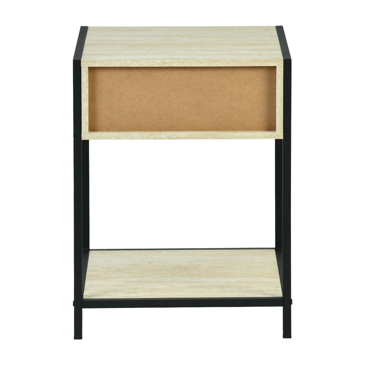 Procerity Modern Minimalist Accent Table, MDF & Metal - POLLUX