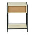 Procerity Modern Minimalist Accent Table, MDF & Metal - POLLUX