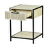 Procerity Modern Minimalist Accent Table, MDF & Metal - POLLUX