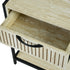 Procerity Modern Minimalist Accent Table, MDF & Metal - POLLUX