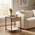 Procerity Modern Minimalist Accent Table, MDF & Metal - POLLUX