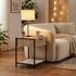 Procerity Modern Minimalist Accent Table, MDF & Metal - POLLUX