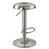 Modern Chrome Metal Bar Stool - POP SILVER