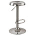 Modern Chrome Metal Bar Stool - POP SILVER