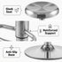 Modern Chrome Metal Bar Stool - POP SILVER