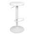 Modern Metal Bar Stool, Adjustable Height - POP WHITE