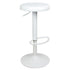 Modern Metal Bar Stool, Adjustable Height - POP WHITE