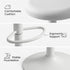 Modern Metal Bar Stool, Adjustable Height - POP WHITE